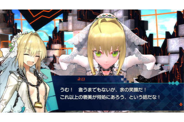 スイッチ版『Fate/EXTELLA』に新衣装「解放の花嫁衣装」やDLC衣装35種類を収録─英語や繁体字、ハングルにも対応 画像