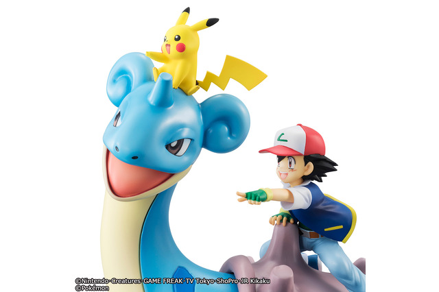 1/8スケールフィギュア「G.E.M.シリーズ ポケットモンスター サトシ＆ピカチュウ＆ラプラス」予約受付開始 画像