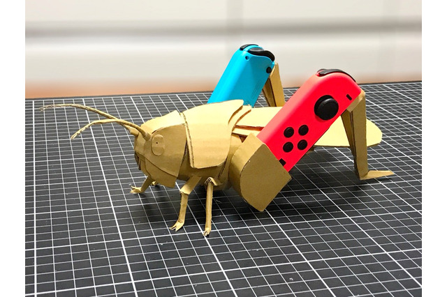 『Nintendo Labo』ダンボールコントローラーをファンが早速再現―トノサマバッタの脚にJoy-Conが! 画像