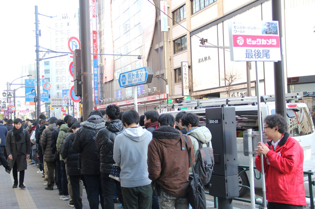 狩人たちの朝は早い。『モンハン：ワールド』発売直後の都内行列状況をレポート！ 画像
