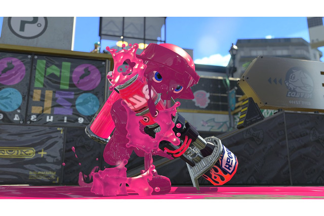『スプラトゥーン2』ロングブラスターカスタムが登場―「カーリングボム」×「バブルランチャー」で暴れまわろう！ 画像