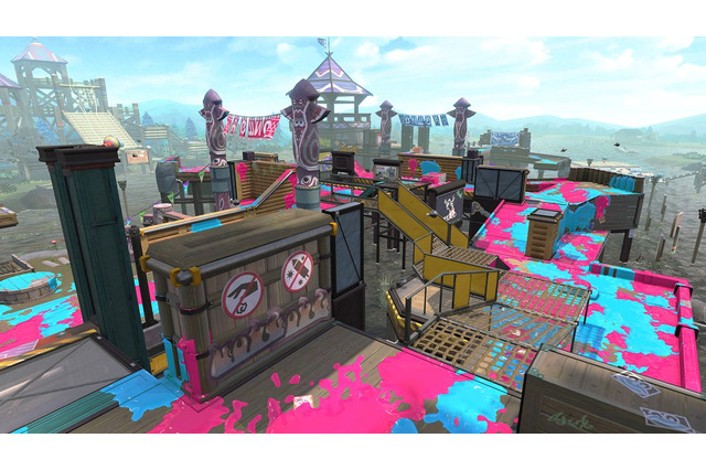 『スプラトゥーン2』「モンガラキャンプ場」を4月25日に追加―動く水門を活用しよう! 画像