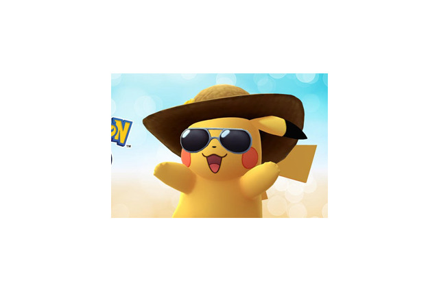 『ポケモン GO』リリース2周年を記念して「サマースタイル」のピカチュウが出現! 画像