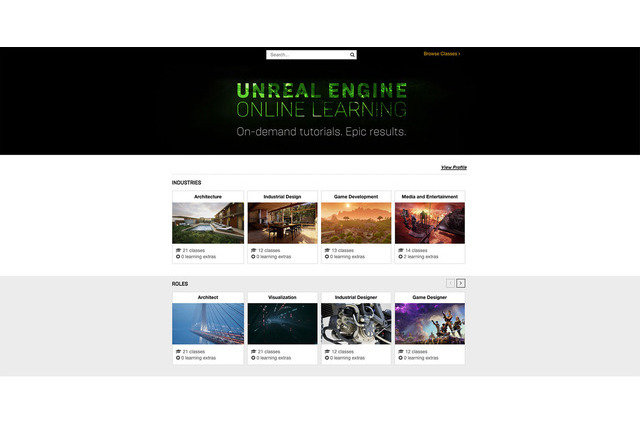 Unreal Engineのオンライン学習サイトが登場！誰でも無料で利用可能 画像