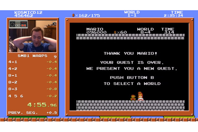 人類未踏だった4分55秒台に突入！『スーパーマリオブラザーズ』スピードラン世界記録が更新 画像