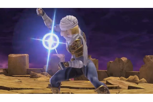 『スマブラSP』のシークはシーカー族の衣装を纏ってバトル! 素早いダッシュで相手を追いつめる 画像