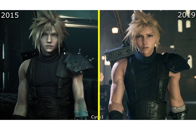 ファンによる『FF7 リメイク』最新トレイラーと2015年公開版の比較映像─4年間の進化が明らかに 画像