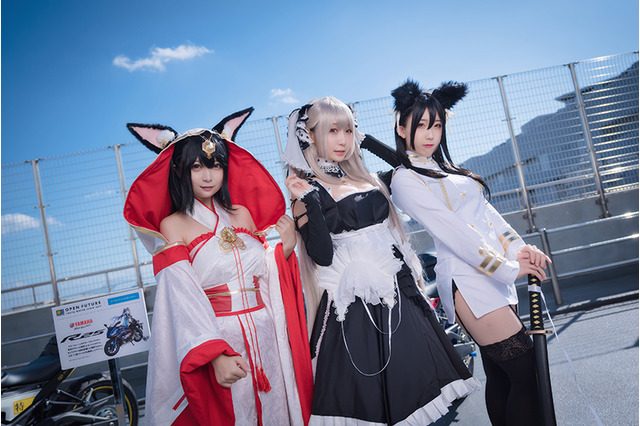 『アズレン』コラボバイクが「東京モーターショー」出展!人気コスプレイヤー・伊織もえ、大河もも、Toriiiが魅了【写真43枚】 画像