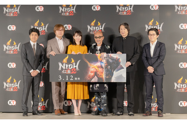 『仁王2』完成発表会に竹中直人さん、波留さんが登壇─「自分の顔が大嫌い」「ゲームは日課です」など、撮影時のエピソードや本作への思いを語った 画像