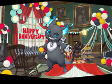 『ツイステ』一周年に“SRグリム[ストライプリボン]”が登場！キュートな描き下ろしパスケースも販売決定だゾ 画像