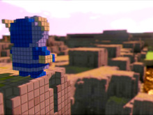 3Dドットが動いている動画を初公開！『3Dドットゲームヒーローズ』公式サイトにて 画像