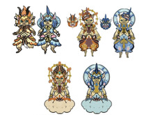 『モンハンライズ』風神・雷神装備アイルーの原案ラフが荘厳！ちょっぴり生意気そうな表情もキュート 画像