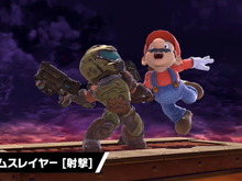 『スマブラSP』Miiコスチュームで「ドゥームスレイヤー」登場！大乱闘でも『DOOM』が動いたぞ 画像