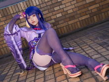 【コスプレ】『原神』雷電将軍のスラリと伸びた美脚が麗しい…注目レイヤー・羽純ぬえち【写真8枚】 画像