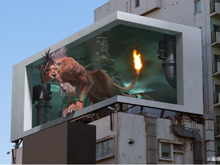 『FF7 リメイク』表参道ヒットビジョンに「レッドXIII」登場!大迫力の“巨大3D映像”公開中 画像