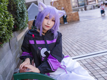 【コスプレ】 「もぐもぐ~おかゆ~!」猫又おかゆのおっとり可愛さに癒される!人気レイヤー・月野のあ【写真8枚】 画像