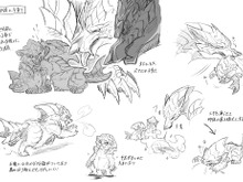 『モンハンライズ:サンブレイク』「ルナガロン」の“子育てイラスト”に胸キュン!「もう狩れねぇ…」と狩猟本能を削がれるハンター続出 画像