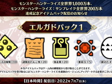 『モンハンライズ：サンブレイク』2つの「記念アイテムパック」配信！いにしえの秘薬、おだんご券などがセットに 画像
