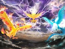 カントー地方の“伝説のポケモン”が、セットでフィギュア化！空を飛ぶ姿でディスプレイできる専用台座も付属【予約受付中】 画像