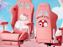 「ハローキティ」「シナモン」コラボのゲーミングチェアがお買い得！部屋に置くだけで癒される可愛さ 画像