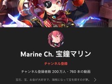 「マリン船長」チャンネル登録者200万人を突破！「船長200万人」ツイートがトレンド入り 画像
