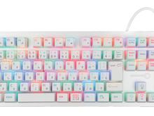 白いゲーミングキーボード「Cyberplugs NASRシリーズ」に新しく「赤軸」モデルが登場ー静音仕様かつフルサイズで”普段使い”もできる 画像