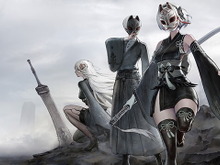 スイッチ版『ニーアオートマタ』発売記念のお祝いイラスト公開！ネタバレありの“グッ”とくるワンシーン 画像
