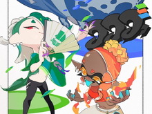 『スプラトゥーン3』すりみ連合が“御三家カラー”にイメチェン！『ポケモン』コラボフェスの特別イラスト公開 画像