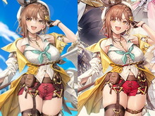 『アズレン』×『ライザのアトリエ』ライザの太ももにナーフ疑惑!より“ムチッ”とした開発中の太ももが見つかる 画像
