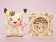 バレンタイン仕様の「ピカチュウ」にメロメロ!ぬいぐるみ付きの“『ポケモン』アソートチョコ”発売 画像