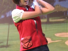 【CAPCOM Wii&DS新作タイトル発表会】井上和香さんと江連プロが『WE LOVE GOLF!』をプレイ! 画像