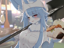 自衛隊公式キャラ「おまねこ」の新イラストが界隈に“突き刺さる”―白衣でもてなす激かわ猫、ただし“オス”である 画像