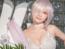【コスプレ】「先輩、わたしの花嫁姿どうですか?」『FGO』マシュの花嫁姿がエレガントで美しい!!人気レイヤー・りんごこ【写真10枚】 画像