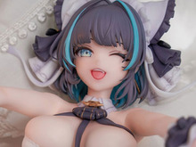 脱げかけの下着、露出された“ヒップ”!『アズレン』チェシャーのけしからんフィギュアが、あみあみにて予約開始 画像