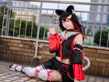 【コスプレ】「うちうちー、うちだよー!大神ミオだよー!」みおーんの黒髪けもみみがラブリー!注目レイヤー・モカ【写真8枚】 画像