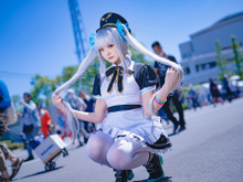 【コスプレ】オッドアイに銀髪ツインテ、軍服メイド?の最強属性VTuber”神楽めあ”に扮する人気レイヤー・Yuki亭のコスが可憐!!【写真9枚】 画像
