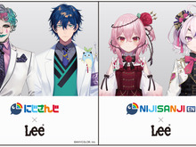 「にじさんじ」が老舗デニムブランド「Lee」とコラボ!「ジョー・力一」さんほかライバー4名の限定アイテムが誕生 画像