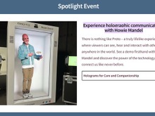 うつろな目つきで質問に答えるホログラムマリオの正体とは…CES2024の退職者協会ブースに現れた無愛想な人気者 画像
