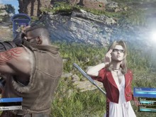 『FF7 リバース』エアリスのサングラス姿がインパクト抜群!レッドXIIIの“神羅兵”変装は、無理がある…? 画像