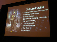 【GDC2010】巨大なオープンワールドゲームを少数精鋭チームで作る方法・・・『inFAMOUS』開発元 画像