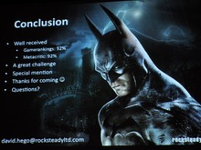 【GDC2010】『バットマン アーカム・アサイラム』のビジュアル表現手法 画像