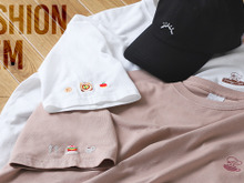 フードアイコンの刺繍が可愛い!「カービィカフェ」シンプルで使いやすいTシャツとキャップの販売は、6月14日昼12時から 画像