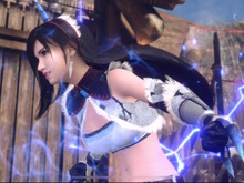 キリン装備の「ティファ」がやっぱり凄い！『FF7EC』×『モンハン』コラボで屈指のセクシー衣装を着こなす―「巫女服エアリス」と共にじっくり観察 画像