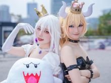 【コスプレ】あなたはどちら派?美女二人がキングテレサ姫とクッパ姫のコスプレでキュートに共闘!【写真17枚】 画像