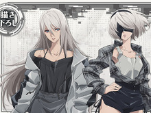 現代風ファッションな「2B」も素敵！アニメ「ニーア オートマタ」の描き下ろしグッズが7月13日からドン・キホーテで発売 画像