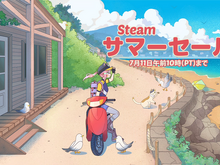 今回も気づいてた？全世界的人気の注目少女、Steamサマーセールの猫＆少女のバナーはクリックで変化！ 画像