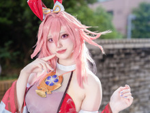 【コスプレ】『原神』八重神子様のバニー姿が想像以上の可愛さ！同人ならではの自由な発想に拍手喝采を送りたい、注目レイヤー・ねこあし。 画像