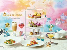 『ポケモン』イーブイフレンズがカフェに大集合!“アフタヌーンティー”でブースターの炎のようなタルトなど見た目も味も高級スイーツが楽しめる 画像