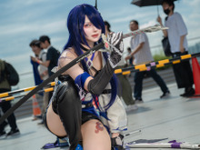 【コスプレ】長刀を携える佇まいが美しい！『崩スタ』黄泉のミステリアスな魅力が見るものを惹きつける...注目レイヤー・かるび【写真9枚】 画像