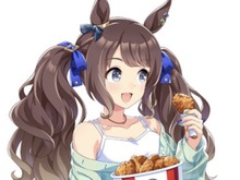 『ウマ娘』ケンタッキーコラボ、メインビジュアルに描かれた「トーセンジョーダン」の描き下ろしイラスト素材を独占公開! 画像